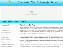 Tablet Screenshot of outdoorfountainmanufacturer.com